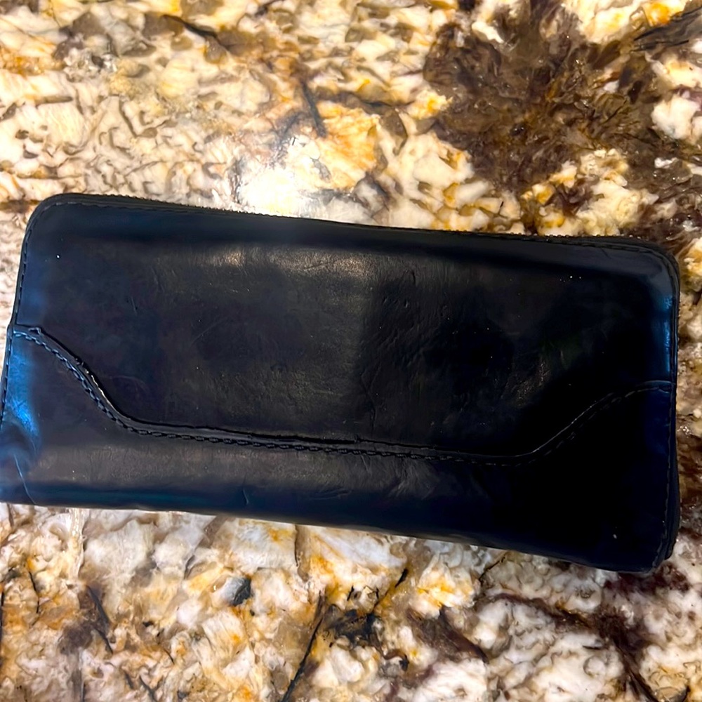 Frye black leather wallet